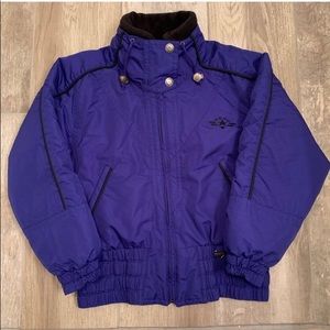 FERA Ski Jacket VTG Waterproof Hood Fleece Collar